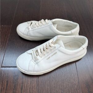 Saint Laurent Women’s White Gym Sneakers